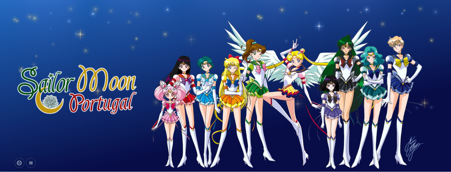 Novo banner panorâmico do site Sailor Moon Portugal